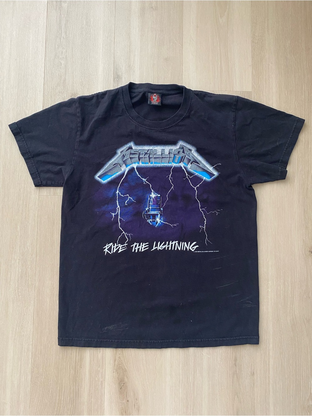Vintage Inspired Metallica Ride The Lightning 1994 Reprint Size M